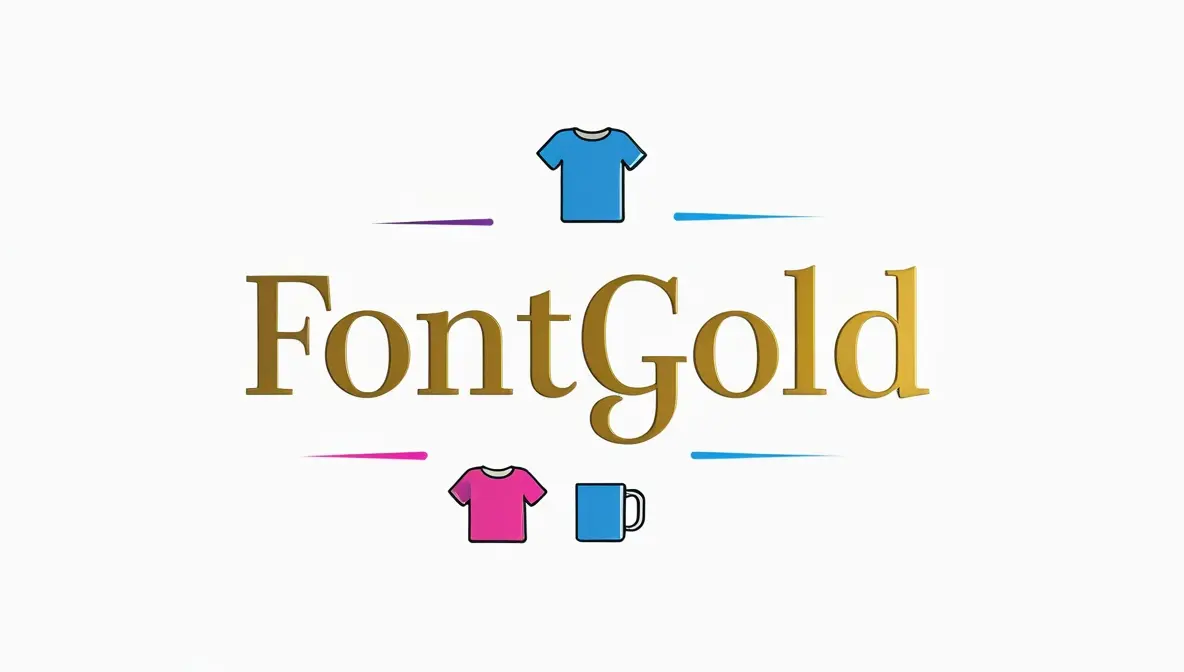 Banner for font gold